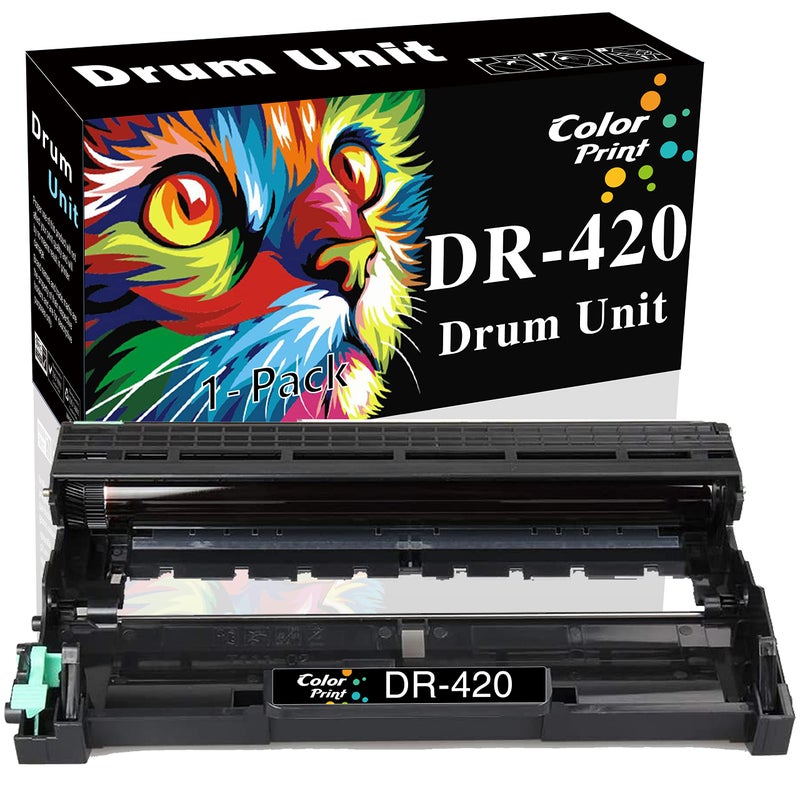 ColorPrint وحدة أسطوانة بديلة متوافقة DR 420 من ColorPrint لطابعة Brother DR420 DR-420 لخرطوشة الحبر TN450 HL-2270DW HL-2280DW HL-2230 HL-2240 HL-2240D MFC-7860DW MFC-7360N DCP-7065DN (عبوة واحدة) - Image 1